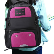 Basketball Bag Backpack Oxford Cloth With Ball Holder Training Sports Backpack With Shoe Compartment For Kids Hot Pink