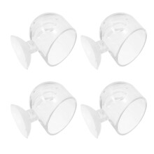 4 aquarienpflanzenbecher mit blutwürmern für aquariumfische