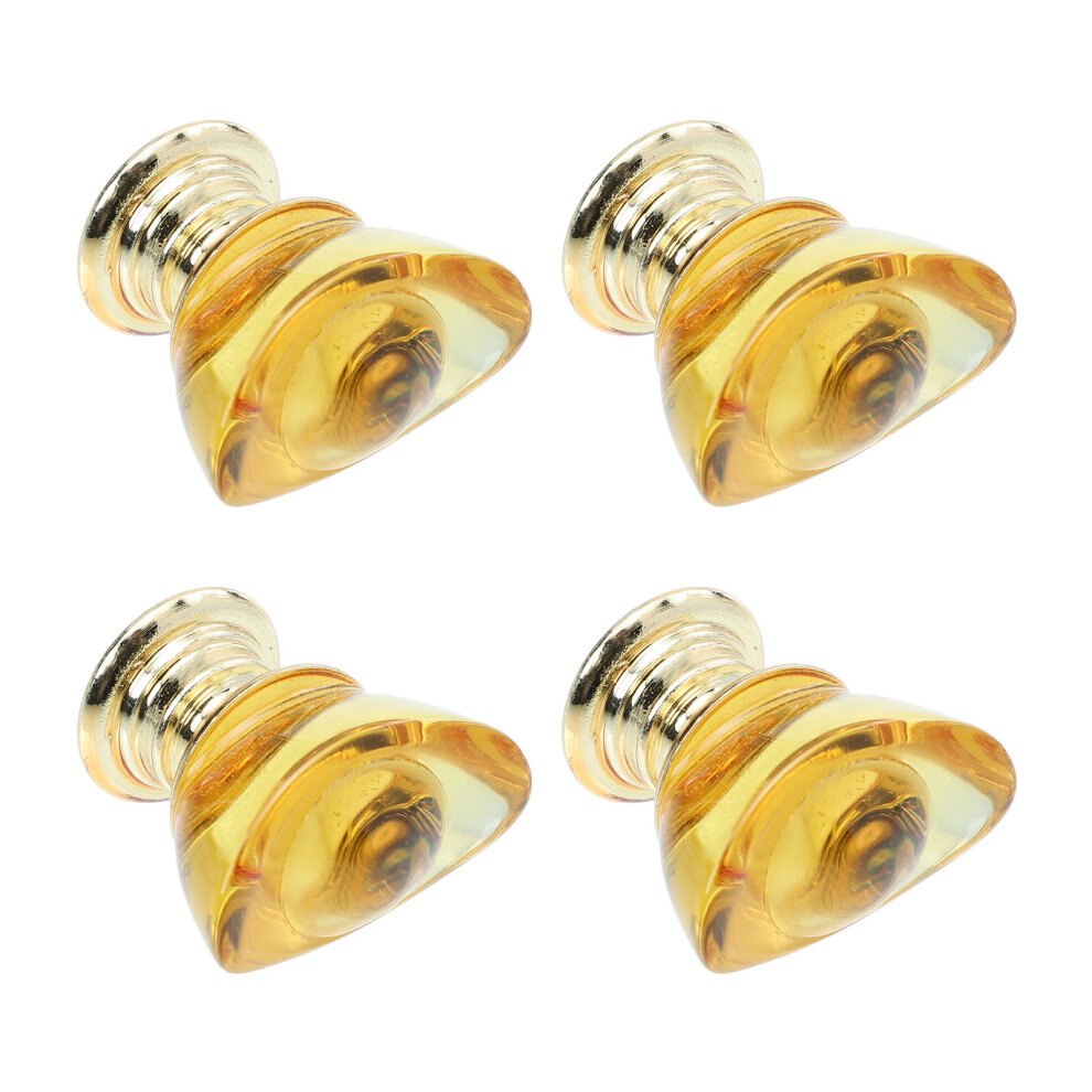 8 Pcs Golden Ingot Knobs Crystal Cabinet Pull Handles 033759376423