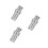 3Pcs Hydraulic Quick Connect Couplers With Dust Caps Npt 3/8 6