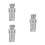 3Pcs Hydraulic Quick Connect Couplers With Dust Caps Npt 3/8 5