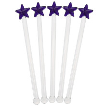 5er-pack durchsichtige -mixstäbchen, rührer für wein, muddler