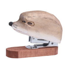 Hedgehog Form Tragbare Heftmaschine Aus Holz Für Schulkinder Büro