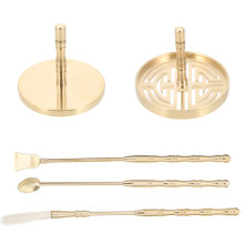 1 Set Incense Press Werkzeug Kupfer Mit Spatel Bürste
