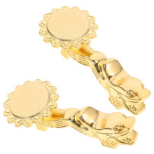 2Stk Essstäbchenhalter Legierung Drachenkopf Design Golden