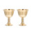 2 Messing Kelchbecher, Retro Tempelbecher, Weinbecher 3