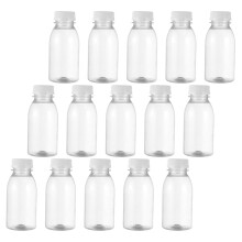 15 Kunststoffflaschen mit Verschluss für Wasser, Milch, Getränke
