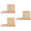 3Pcs Wooden Triangle Book Stand With Cup Holder 9