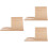 3Pcs Wooden Triangle Book Stand With Cup Holder 8