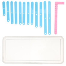 60 Pcs Plastic Polygonal Stitching Strips Splicing Toys Geometry Tool