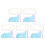 60 Pcs Plastic Polygonal Stitching Strips Splicing Toys Geometry Tool 6