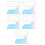 60 Pcs Plastic Polygonal Stitching Strips Splicing Toys Geometry Tool 4