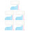 60 Pcs Plastic Polygonal Stitching Strips Splicing Toys Geometry Tool 5