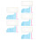 60 Pcs Plastic Polygonal Stitching Strips Splicing Toys Geometry Tool 8