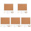 5 Sets Framed Cork Board Diy Blank Small Bulletin Message Board 4