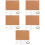 5 Sets Framed Cork Board Diy Blank Small Bulletin Message Board 9
