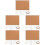 5 Sets Framed Cork Board Diy Blank Small Bulletin Message Board 8