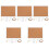 5 Sets Framed Cork Board Diy Blank Small Bulletin Message Board 5