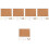 5 Sets Framed Cork Board Diy Blank Small Bulletin Message Board 6