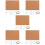 5 Sets Framed Cork Board Diy Blank Small Bulletin Message Board 10
