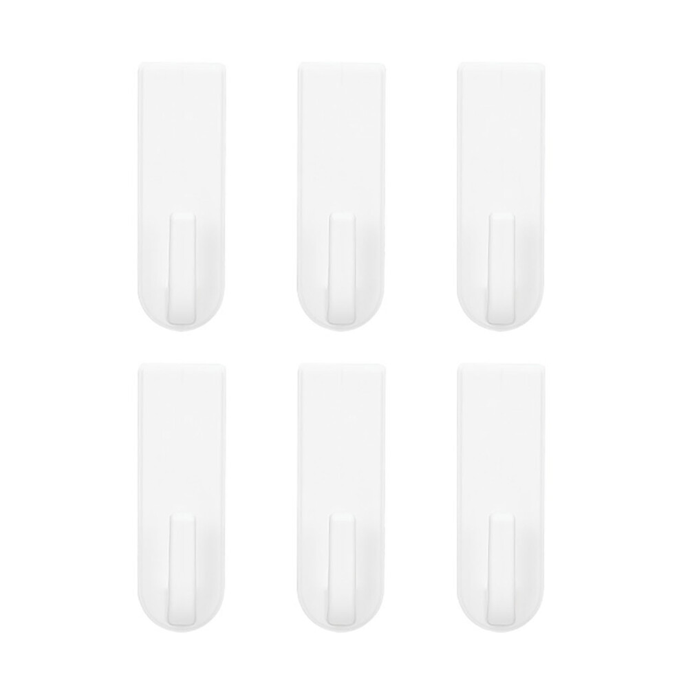 6Pcs Bathroom Hooks No Drilling Adhesive Wall Hooks For Towel 609610725718