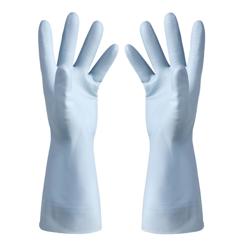 (S) Cleaning Gloves Pvc Reusable Waterproof Washing Gloves For Home 609610725916