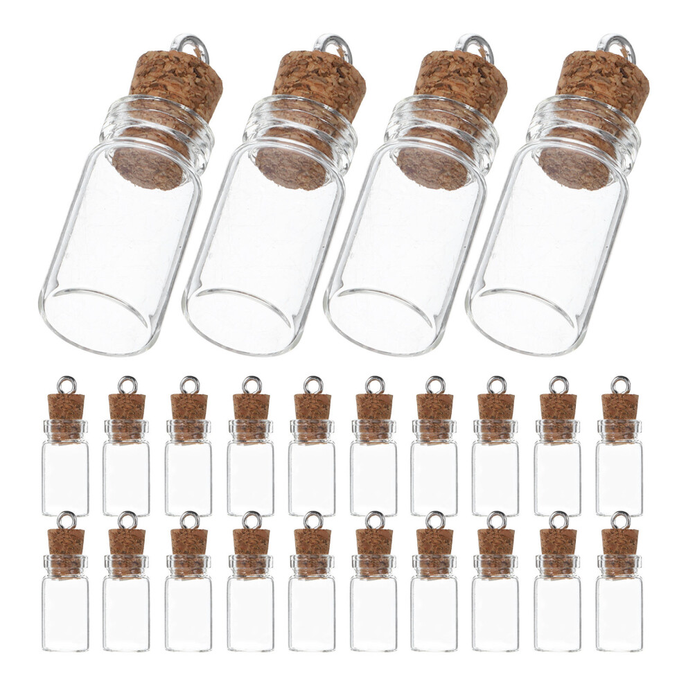 150 Pcs 1.5ml Clear Mini Glass Jars With Cork Stoppers-image-OPC-PKXTK2M-NEW