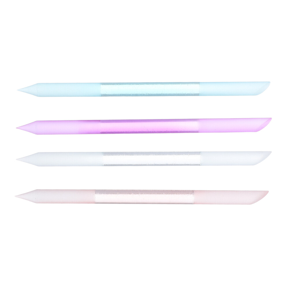 Totority 12 Pcs Glass Cuticle Pusher And File For Nail Care