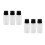 6 Pcs Empty Lockable Pump Dispenser Bottles For Nail Polish Remover 4