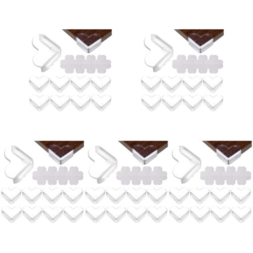 75 Pcs Corner Protectors Transparent Edge Guards For Table Safety 1