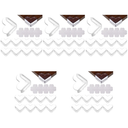 75 Pcs Corner Protectors Transparent Edge Guards For Table Safety 2
