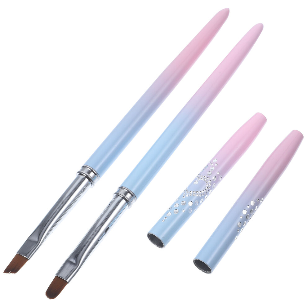 Totority 10 Pcs Nail Art Brushes Liner Tools For Manicure