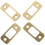20 Pcs Deadbolt Strike Plates Security Cover Hole Plates 2