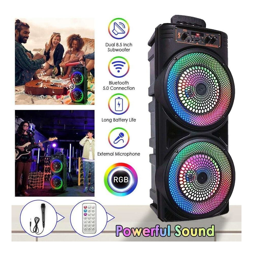 6000W Portable Bluetooth Speaker Sub Woofer Heavy 82826918