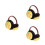 3Pcs Pineapple Designed Kids Earmuff Thicken Plush Warm Earshield 8