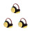 3Pcs Pineapple Designed Kids Earmuff Thicken Plush Warm Earshield 6