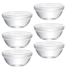 6st Glasschüssel-Kuchen Ramen Schüssel Kleine Schüssel