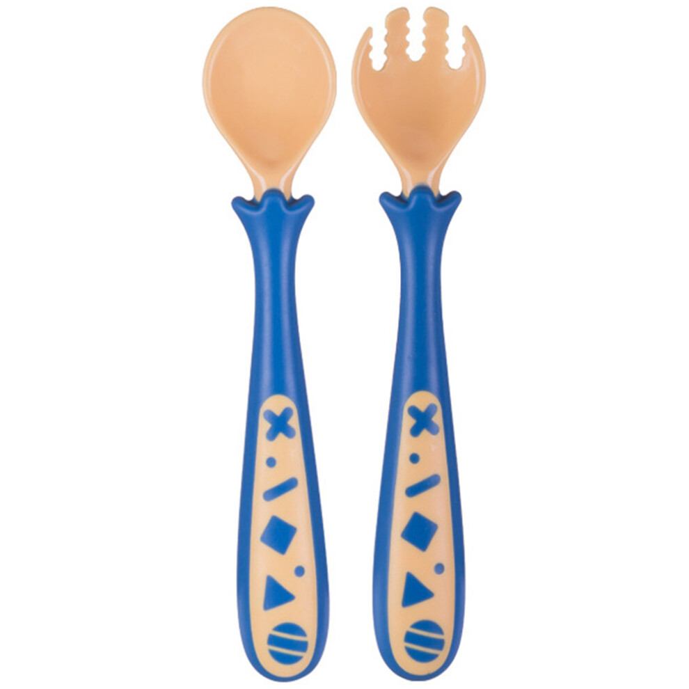 3 Sets Baby Spoon Fork Set With Case Bendable Training Tableware Ohphcall