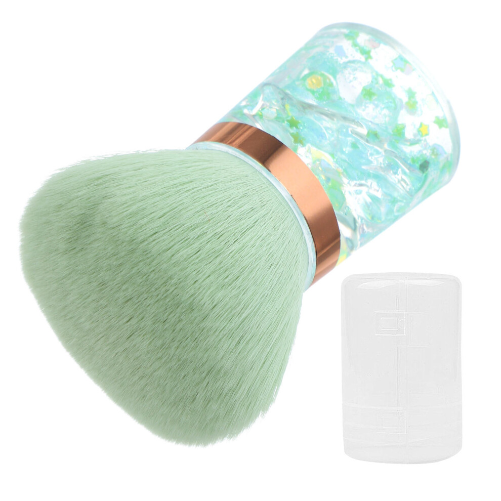 Ohphcall 2Pcs Nail Dust Brush Acrylic Cleaner Dip Powder Tool Flower Shape