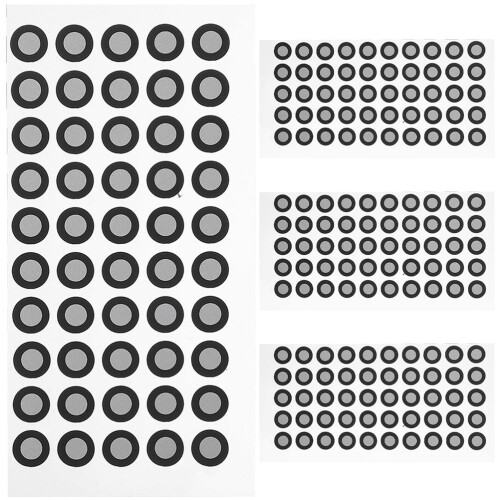 4 Bögen Diffusreflexions-Marker für 3D-Scanner, Referenzpunkte-Marker