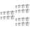 6 Sets Steel Dowel Pin Alignment Tool For Furniture 6