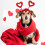 2 valentinstag haarband für haustiere, rot 4