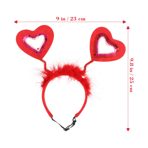 2 valentinstag haarband für haustiere, rot 1