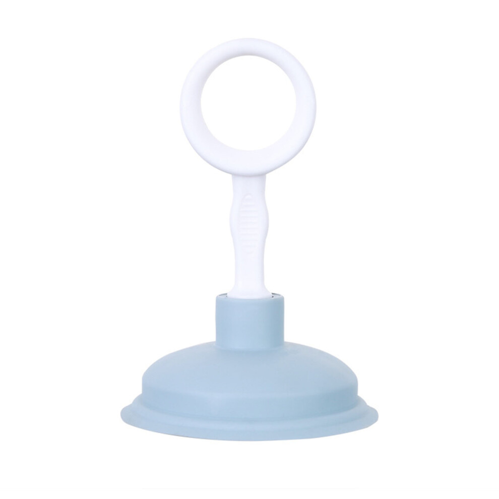 (Pink) Sink Plunger Strong Suction Quick Pipe Cleaning Blue 609610726579