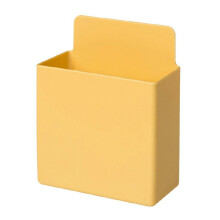 (Dark Blue) Wall Mounted ABS Waterproof Cosmetic Box Yellow