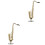2 Sets Miniature Saxophone With Stand And Case Golden 3