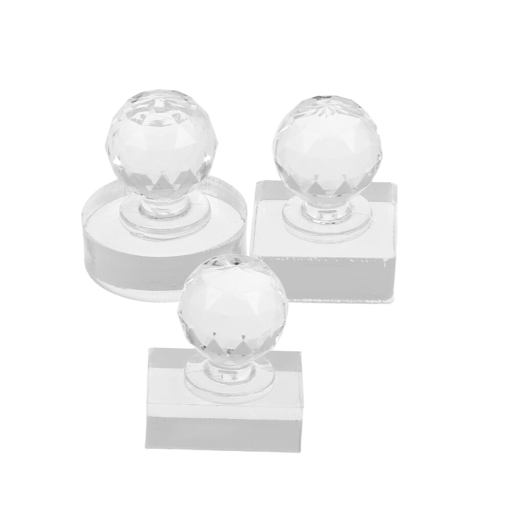 Totority 6 Pcs Eyeshadow Stamp Pressing Tools - Round Rectangle Square