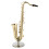 2 Sets Miniature Saxophone With Stand And Case Golden 9