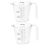 2 durchsichtige messbecher aus hartkunststoff mit 250 ml 3