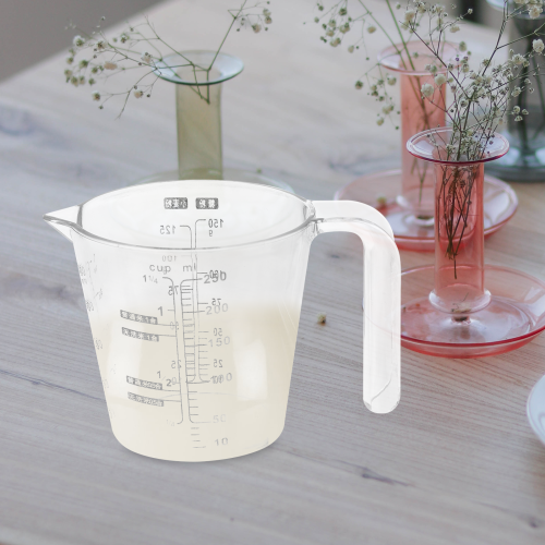 2 durchsichtige messbecher aus hartkunststoff mit 250 ml 1